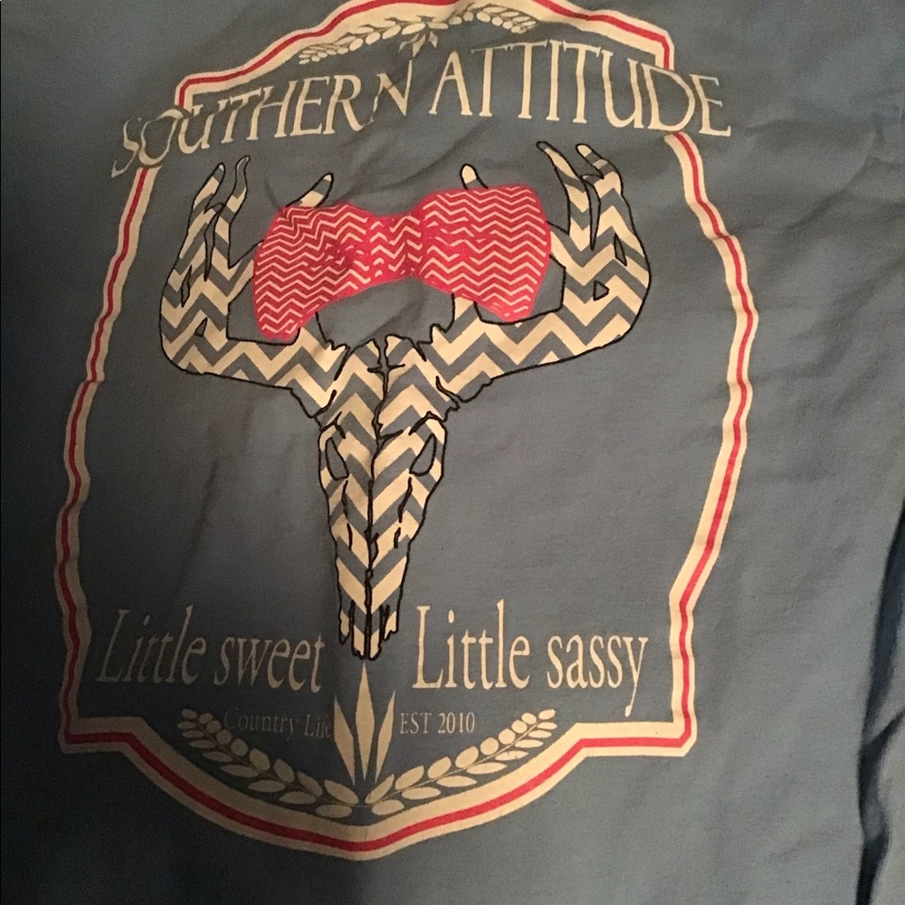 Southern attitude deer heads T-shirt